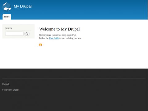 Drupal Cpanel installation completed